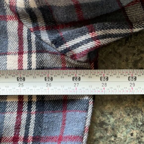 Stone Creek Men's Blue Plaid Cotton Flannel Casual Button Down Shirt XXL - Picture 5 of 6